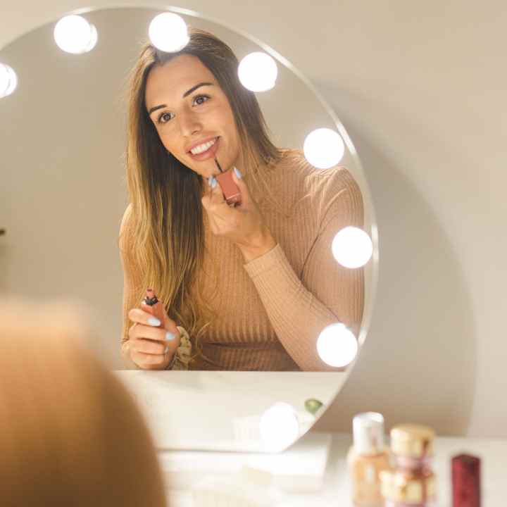 FLAMINGUEO - Espejo Maquillaje con Luz LED 3 Modos Luz e