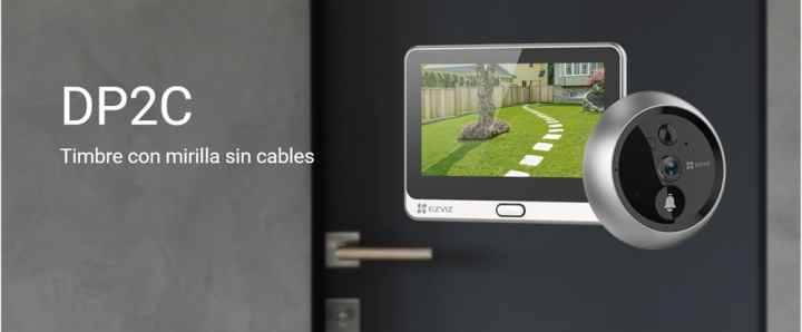 EZVIZ Mirilla Digital de Puerta con Pantalla Táctil a Color de 4.3'' Cámara  Video Timbre Inalámbrico Monitor con Batería Recargable 4600mAh,PIR