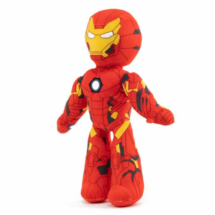 Figura Peluche Iron Man Articulada 25cm Disney Marvel Vengadores con  Esqueleto Interior Articulado para colocarlo en Diferentes Posiciones de  Simba