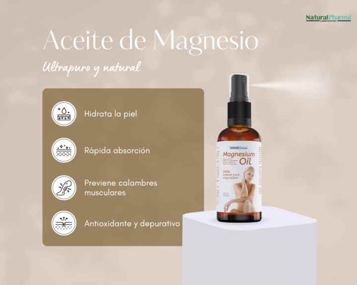 Natural Pharma Laboratories Aceite de Magnesio Puro 100 ml en