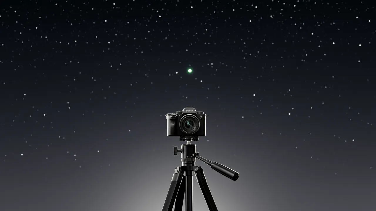 Cómo Fotografiar un Punto de Luz Verde en el Cielo Nocturno sin que Salga Negro
