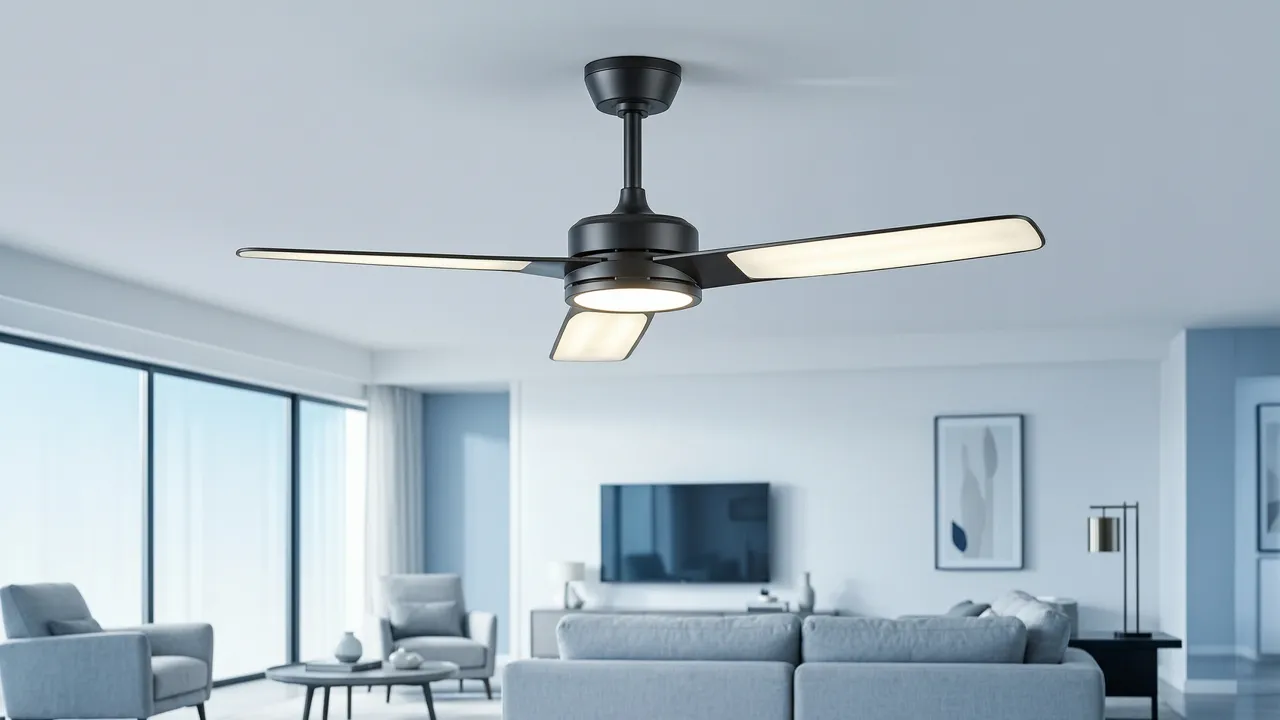 Ventilador de Techo LED de 72W: Potencia para Salones Grandes
