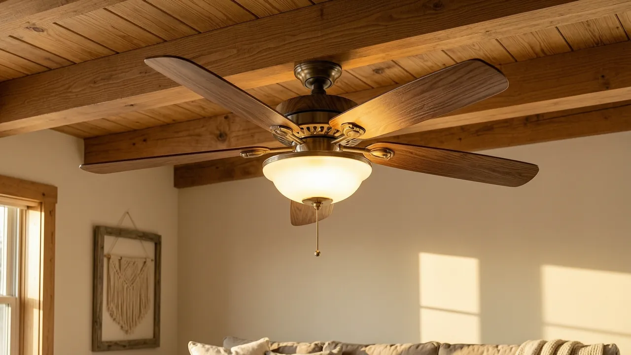 Ventilador de Techo LED con Acabado en Madera de 53W: Guía de Compra