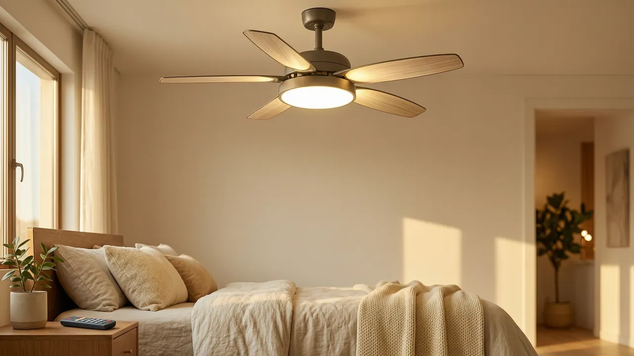 Ventilador de Techo LED con Mando: Fresco sin Disparar la Factura
